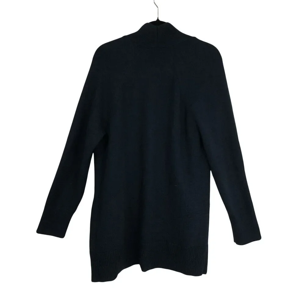 Banana Republic Cardigan Sweater Open Front Navy Blue Size M Womens